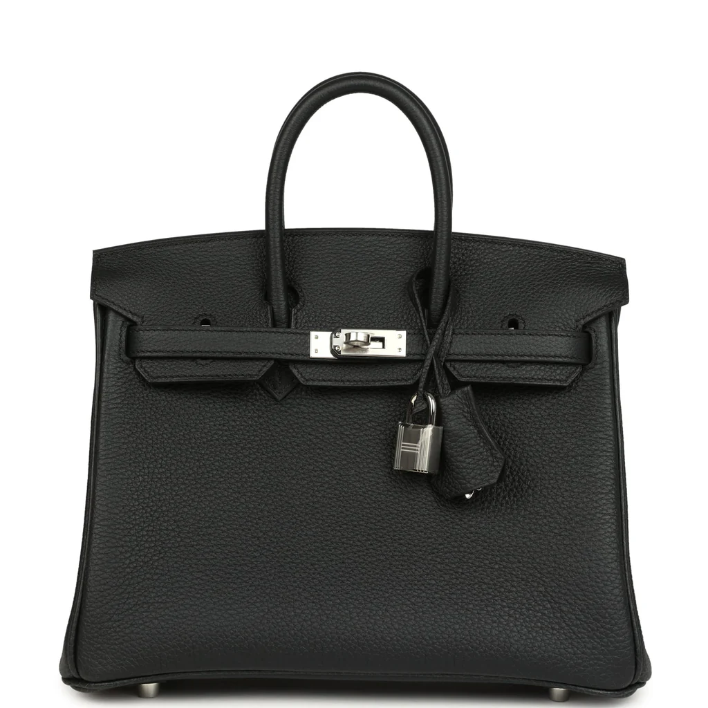 Hermès Birkin 25 Black, Togo · Palladium Hardware