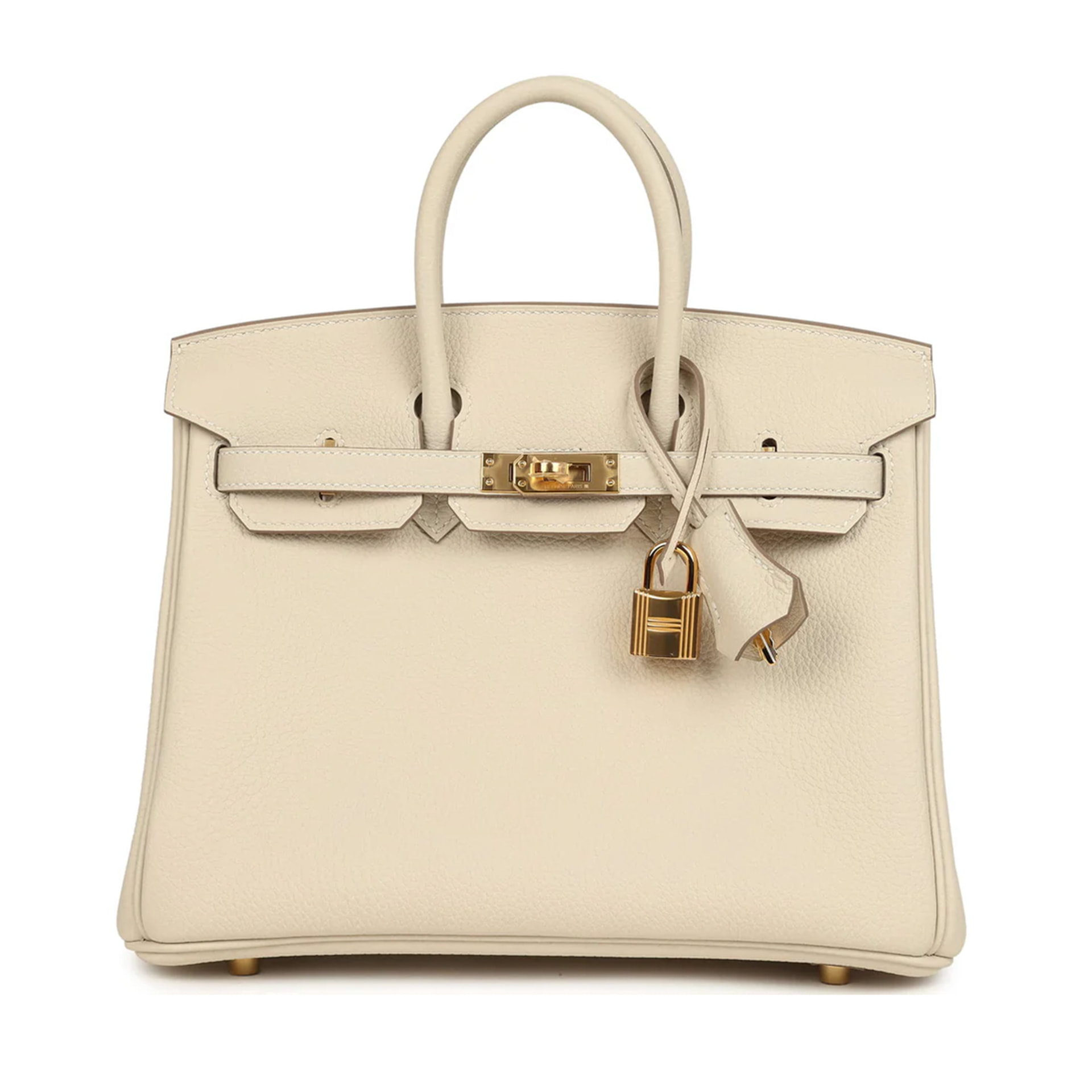 Hermès Birkin 25 Craie, Togo · Gold Hardware
