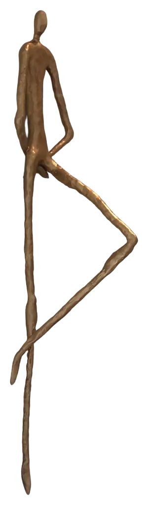 In Thought Self Reflection, bronze, by Ada Da Silva