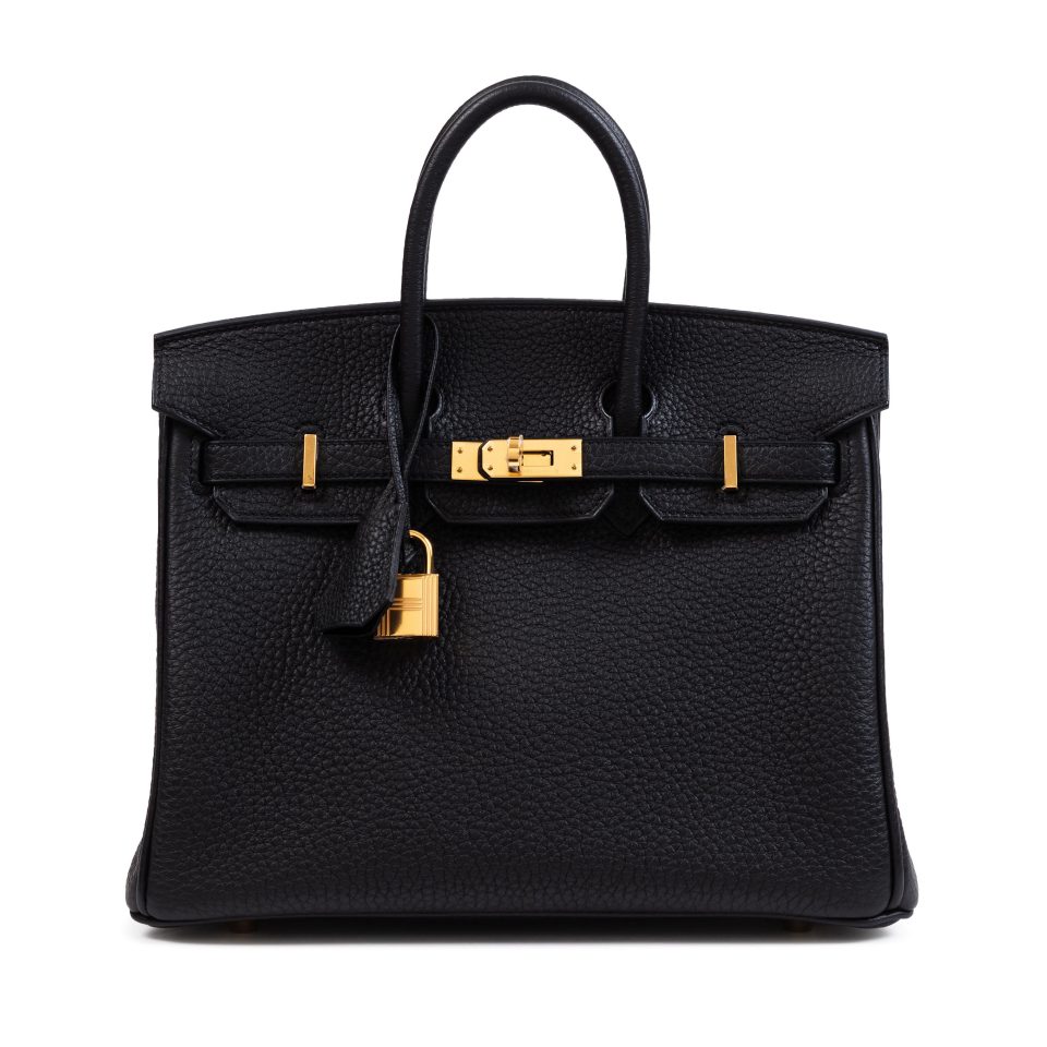 Birkin 25 Black Togo Gold Hardware