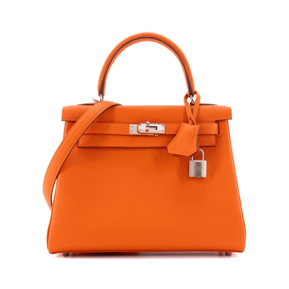 Kelly 25 Orange Togo