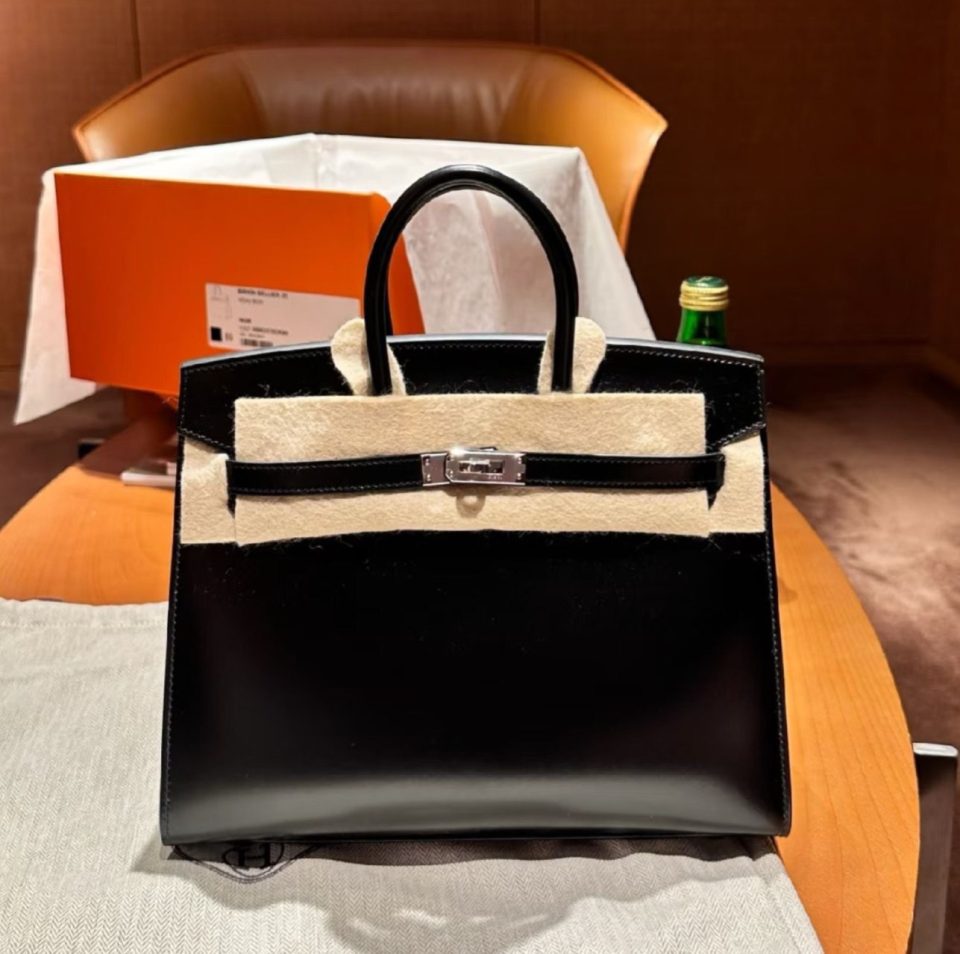 Birkin 25 Black Box Palladium