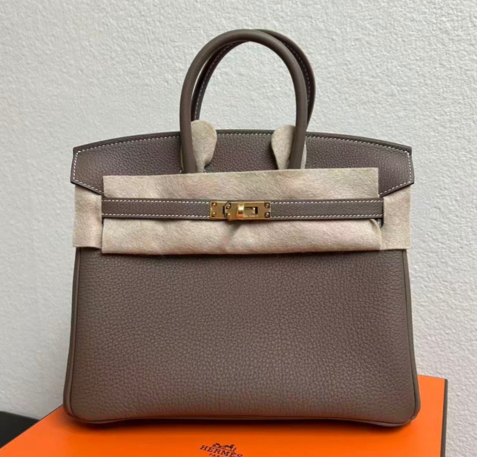 Birkin 25 Etoupe Togo Gold