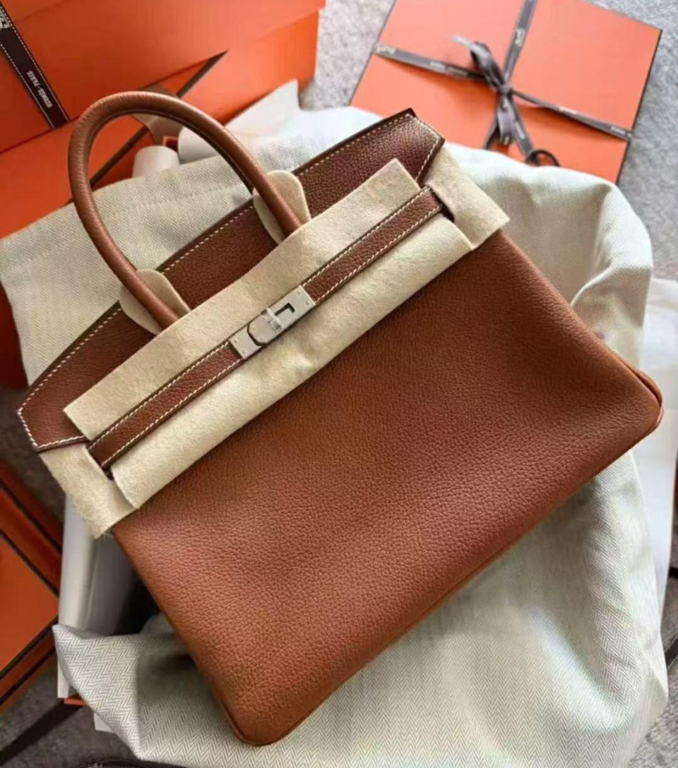 Birkin 25 Fauve Barenia Palladium