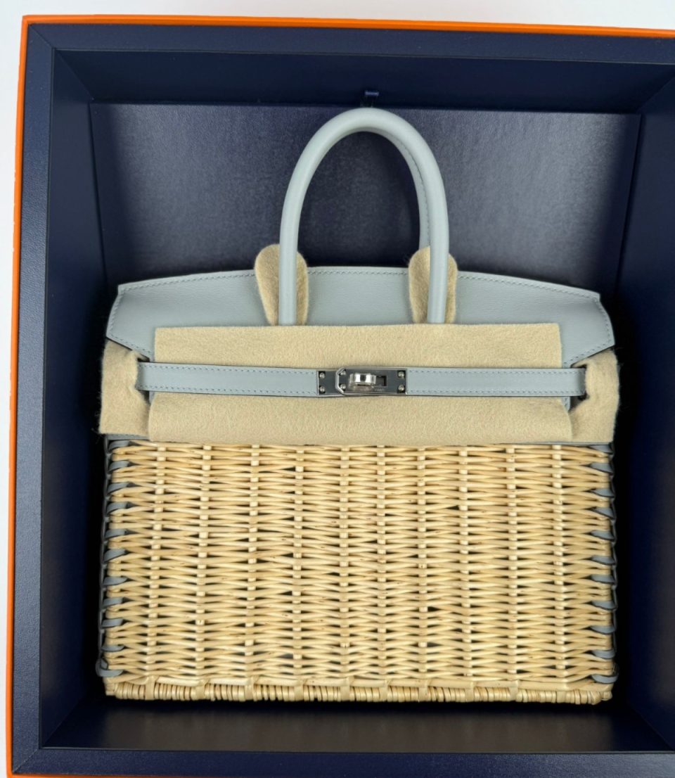Birkin 25 Picnic Blue Glacier Palladium