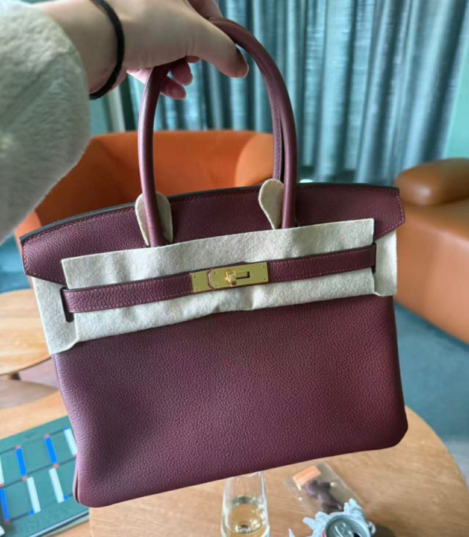 Birkin 30 Rouge H Togo Gold