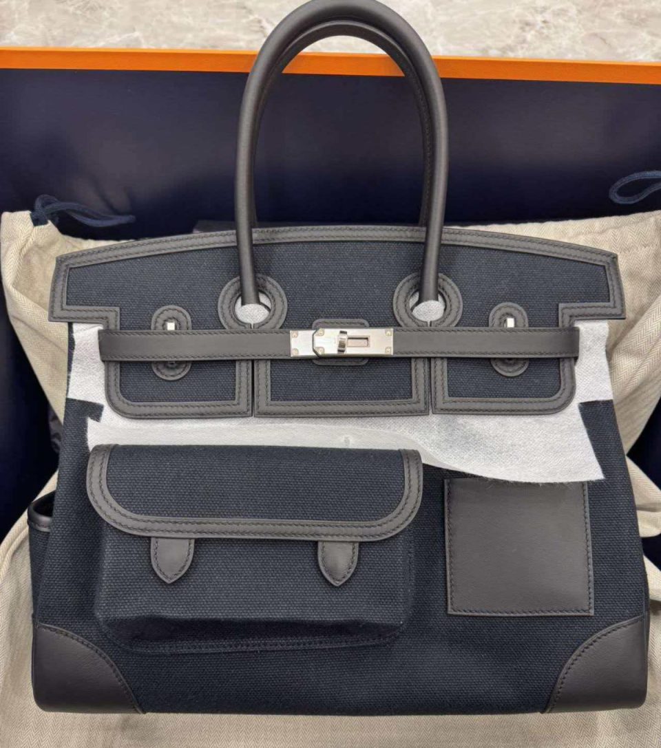 Birkin 35 Cargo Black Palladium