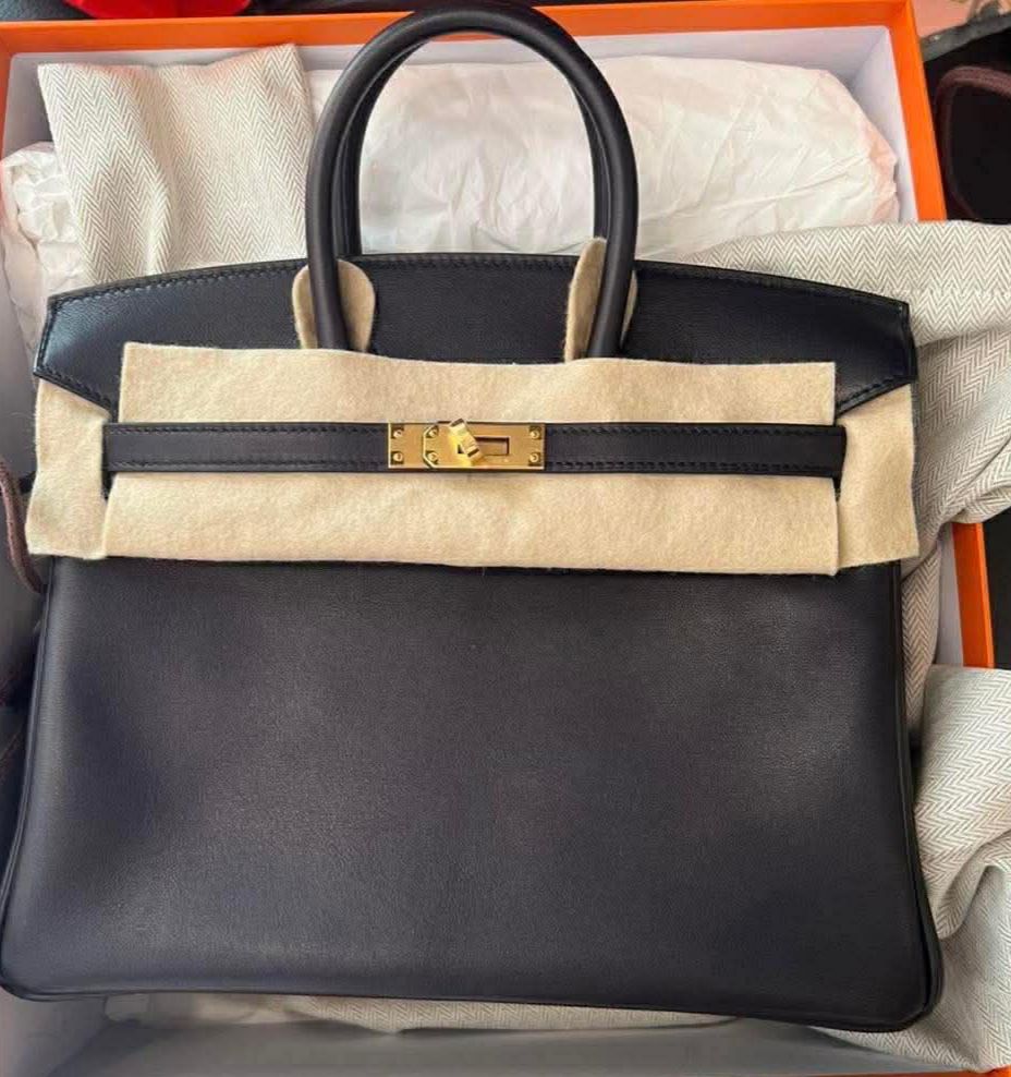 Birkin 25 Black Volupto Gold