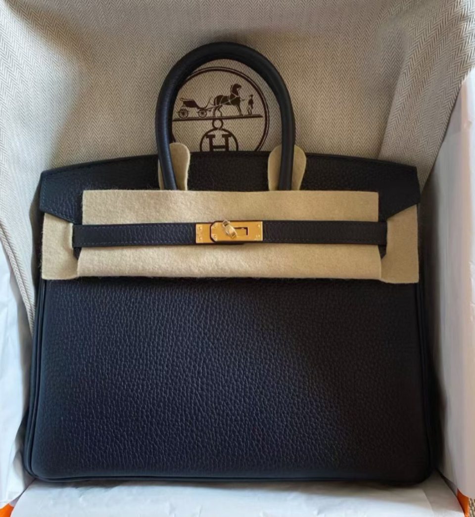 Birkin 25 Caban Togo Gold