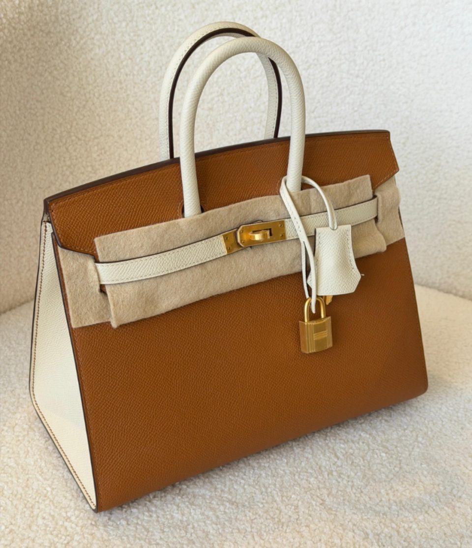 Birkin 25 Gold Craie Epsom Brushed Gold