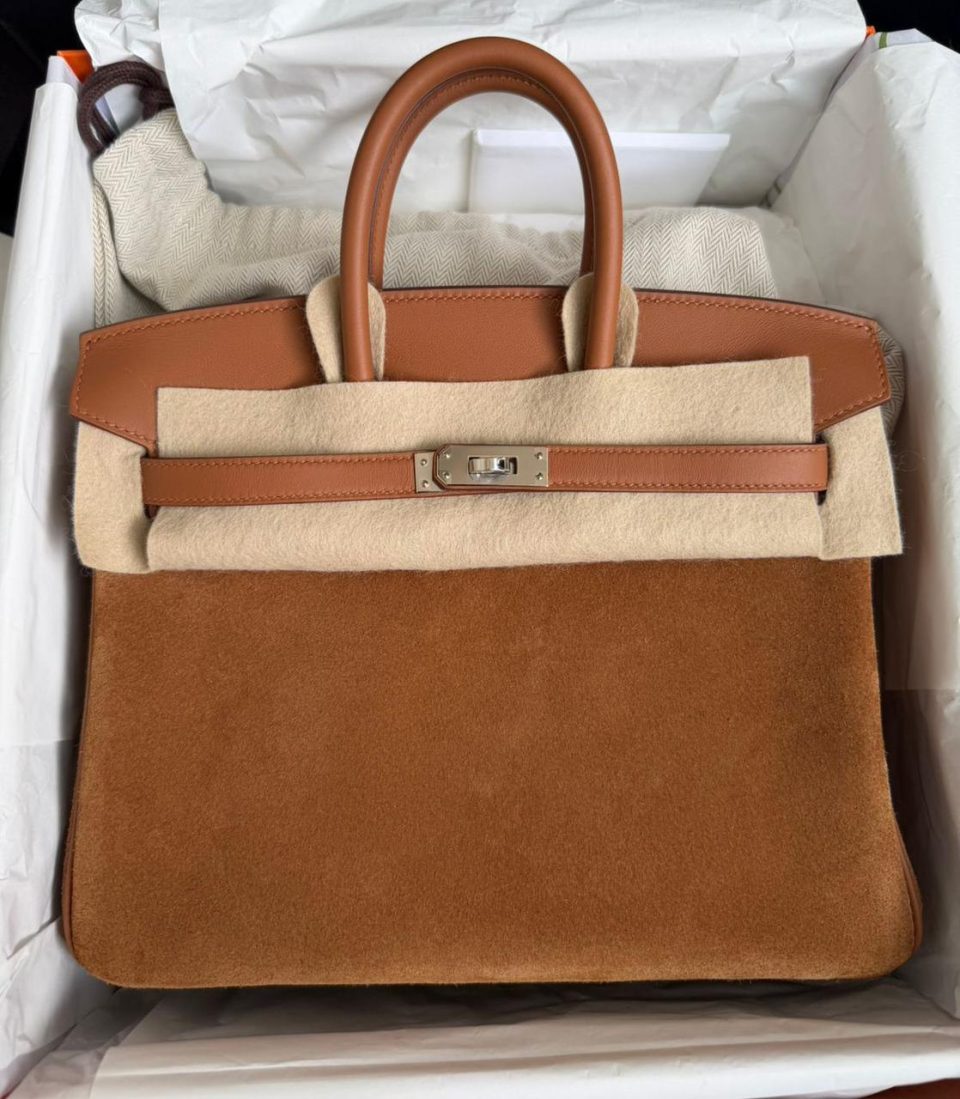 Birkin 25 Grizzly Gold Palladium