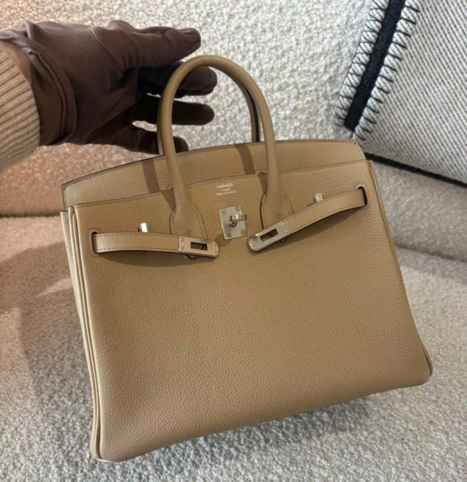 Birkin 25 Trench Pink Palladium