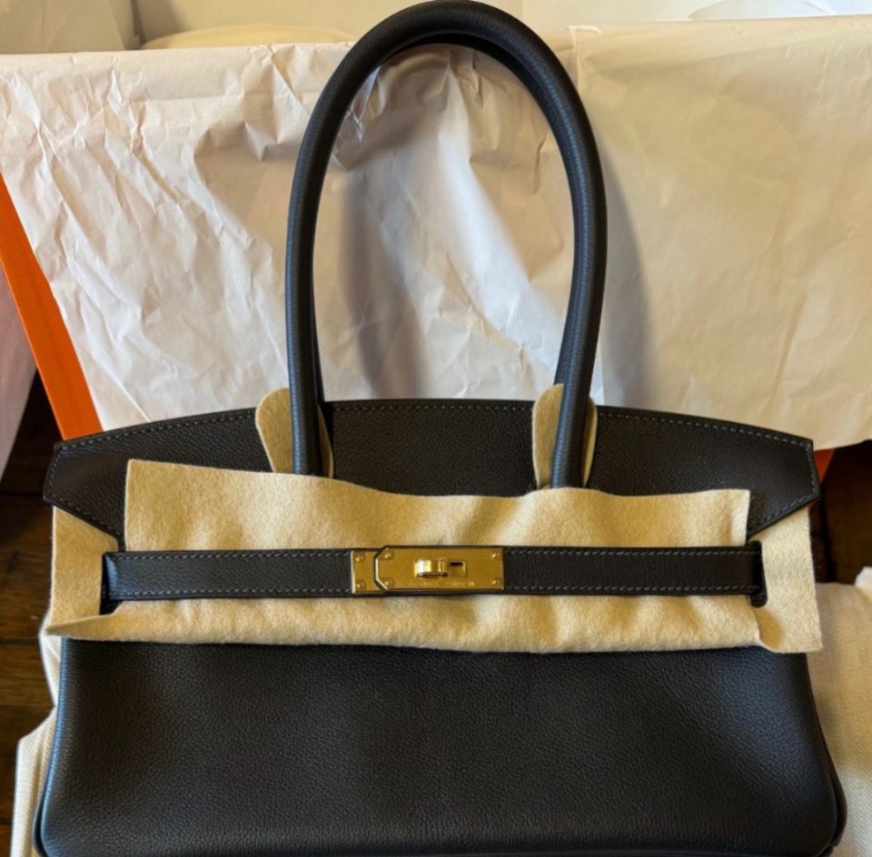 Birkin 29 Shoulder Caban Gold