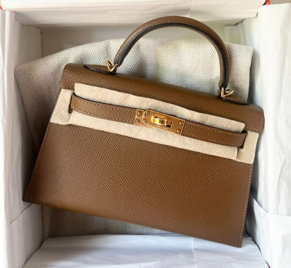 Kelly 20 Mini Alezan Epsom Gold