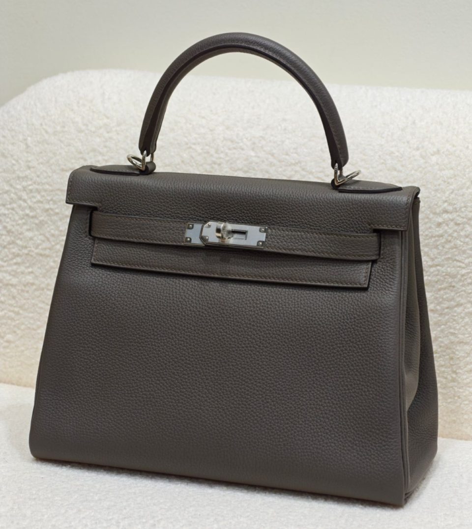 Kelly 28 Gris Etain Palladium