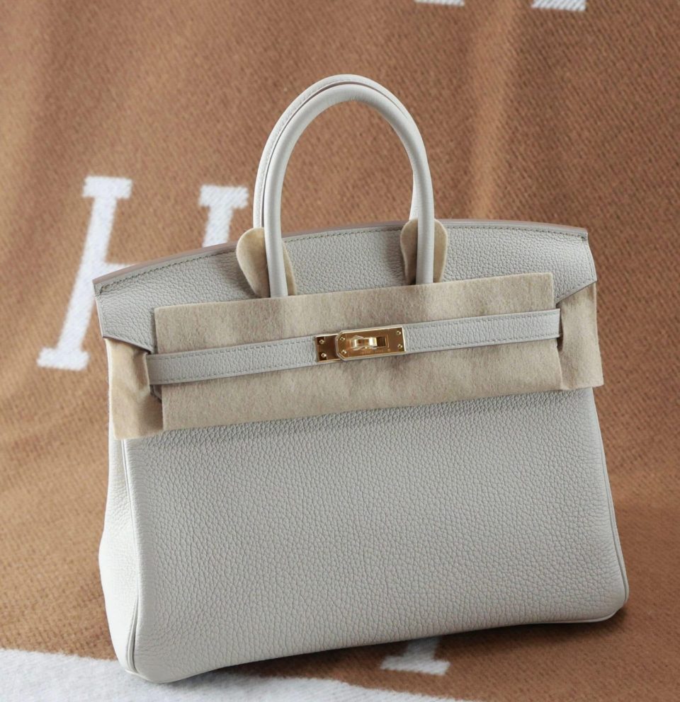 Birkin 25 Beton Togo Gold