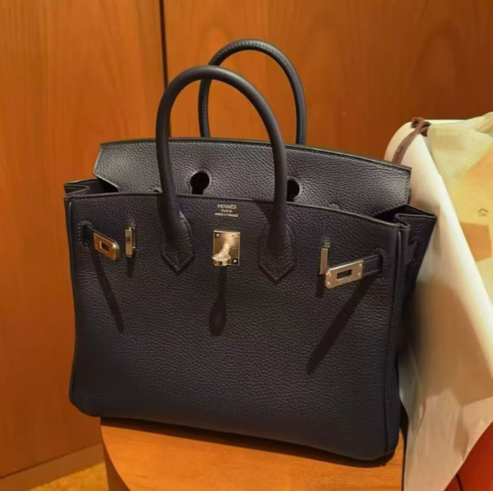 Birkin 25 Blue Nuit Togo Gold