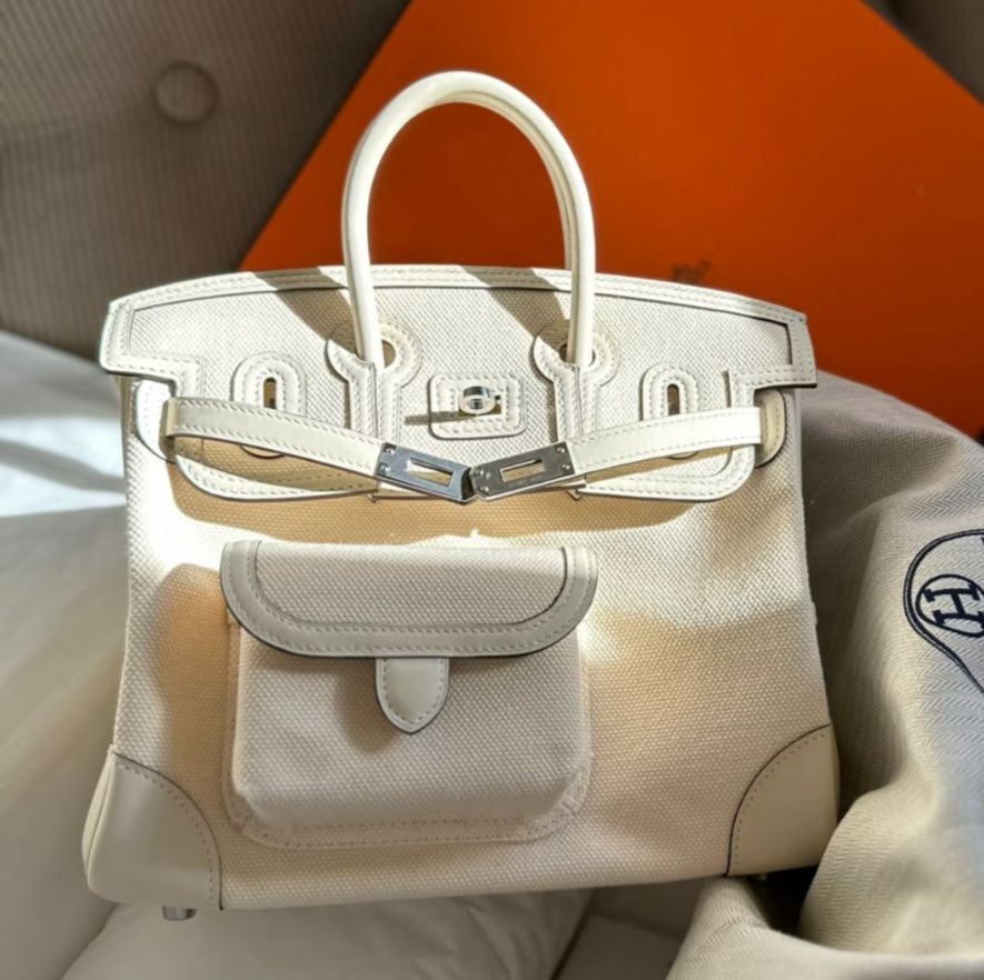 Birkin 25 Cargo Nata Palladium