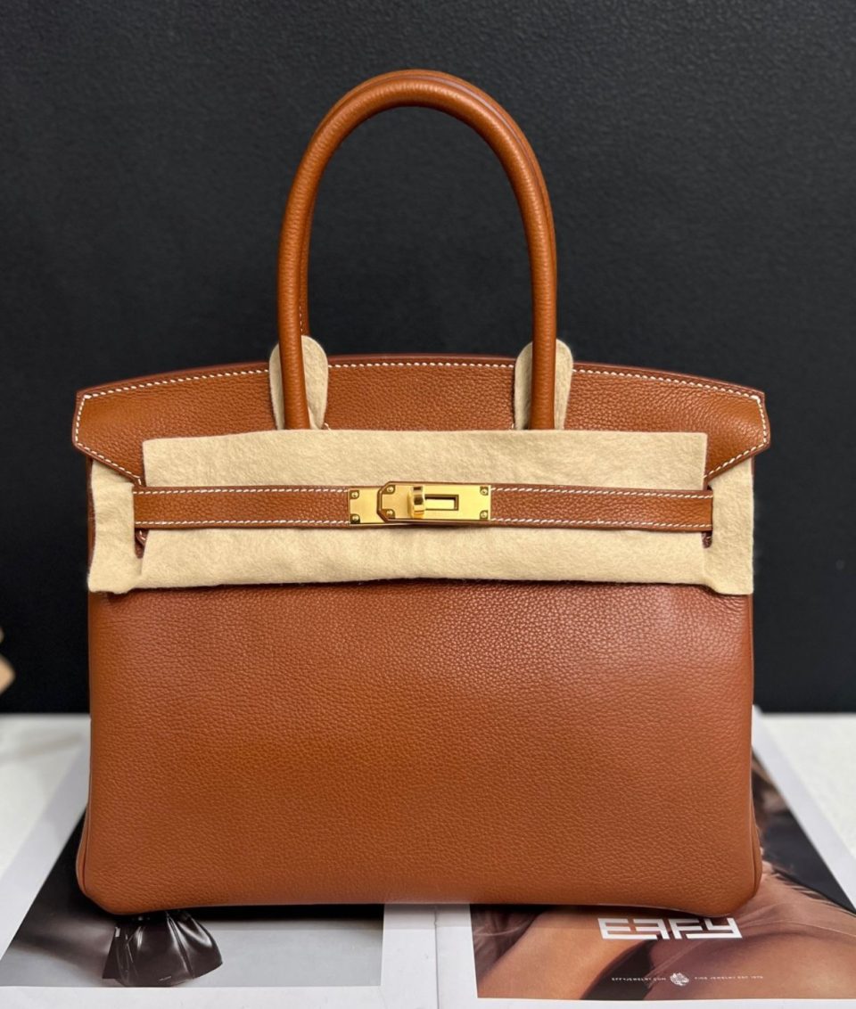 Birkin 30 Gold Barenia Gold