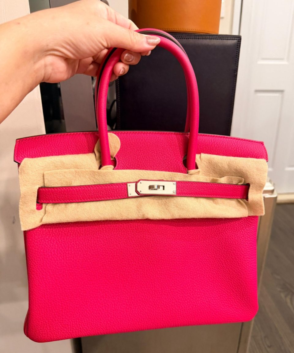 Birkin 30 Rose Mexico Palladium