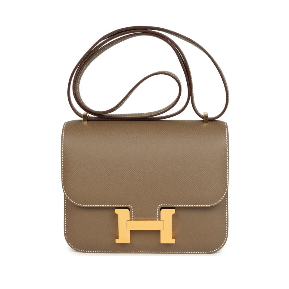 Constance 18 Mini Etoupe Epsom