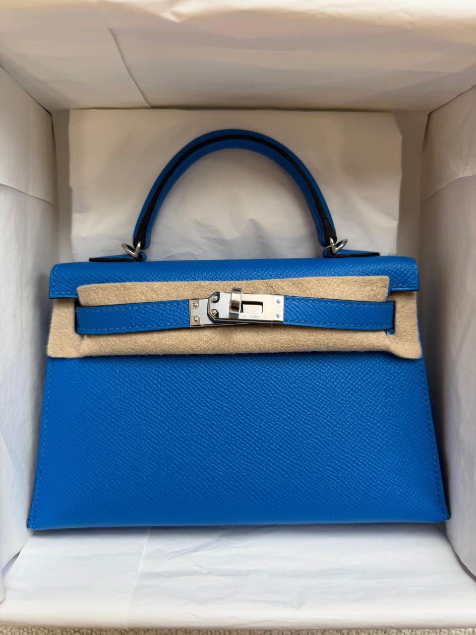 Kelly 20 Mini Blue Hydra Epsome Palladium