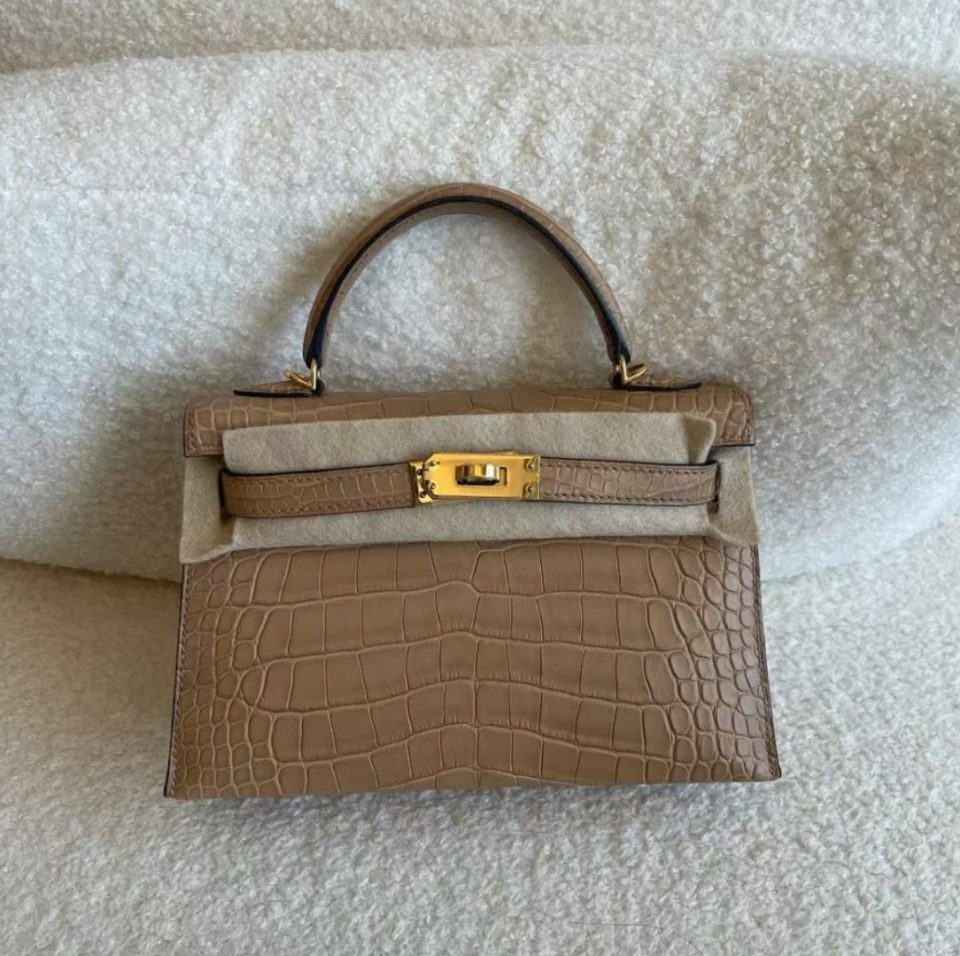 Kelly 20 Mini Chai Alligator Gold