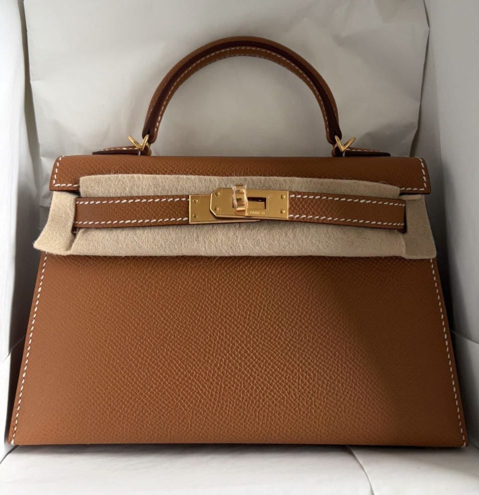 Kelly 20 Mini Gold Epsom Gold