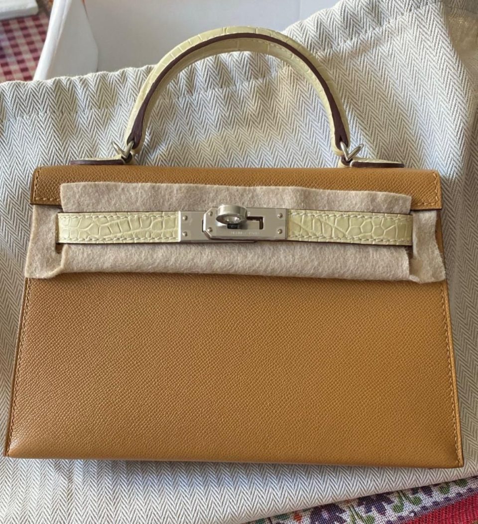 Kelly 20 Mini Touch Sesame Vanilla Madame Palladium