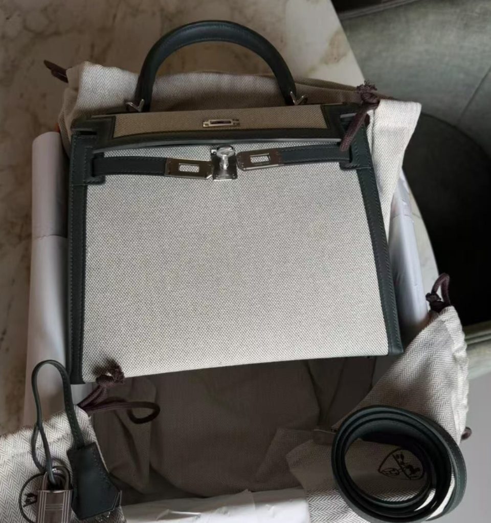 Kelly 25 Toile Vert Mangrove Palladium