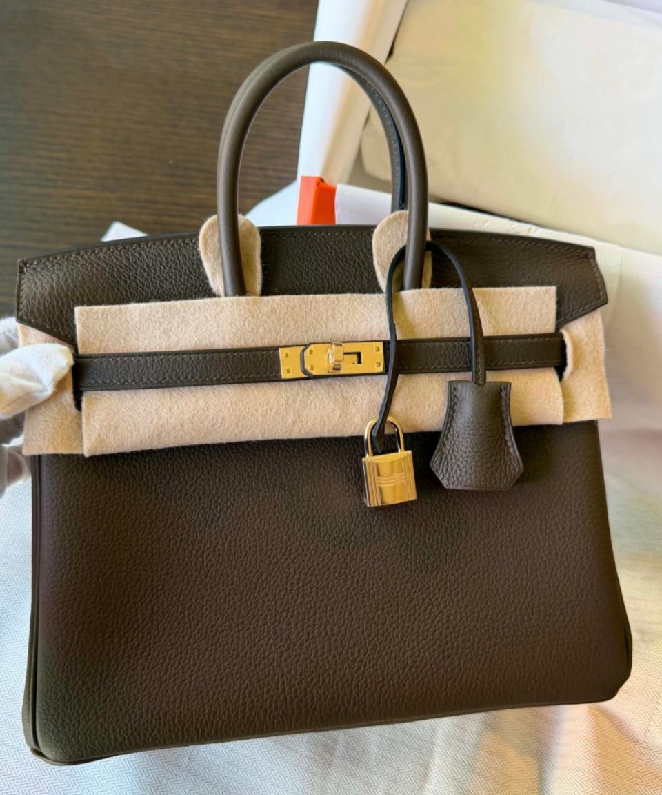 Birkin 25 Vert Loden Gold