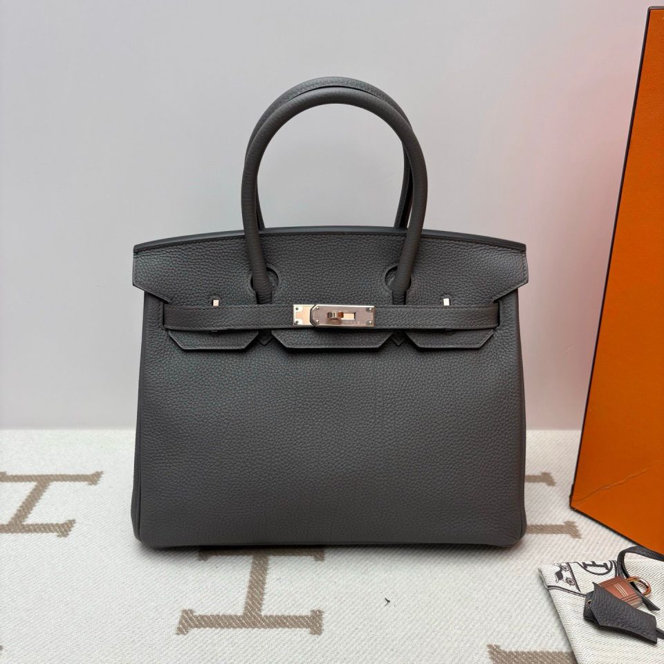 Birkin 30 Gris Etain Togo Rose Gold