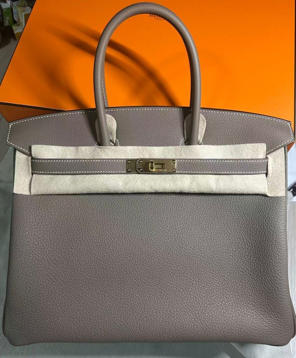 Birkin 35 Etoupe Togo Gold