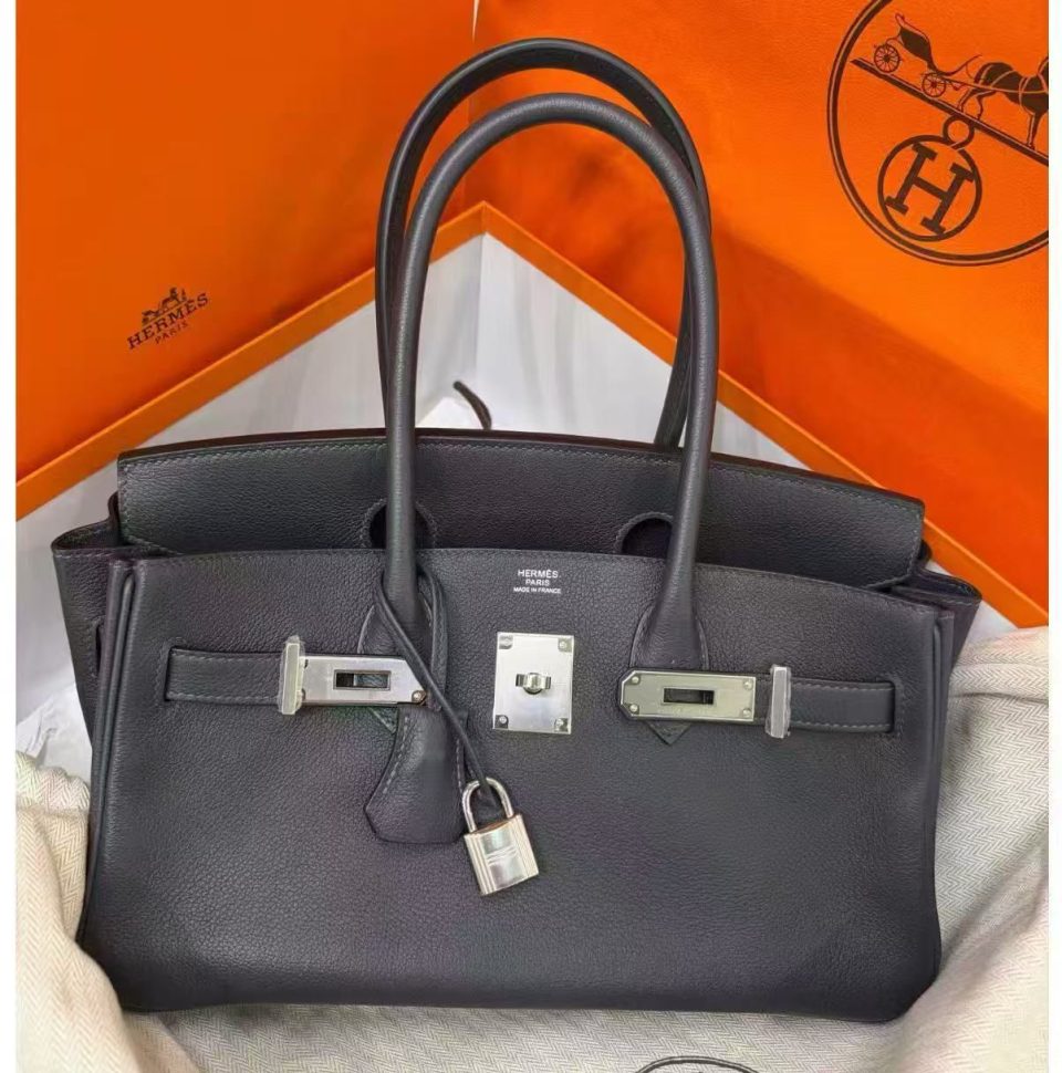 Birkin Shoulder 29 Caban Palladium