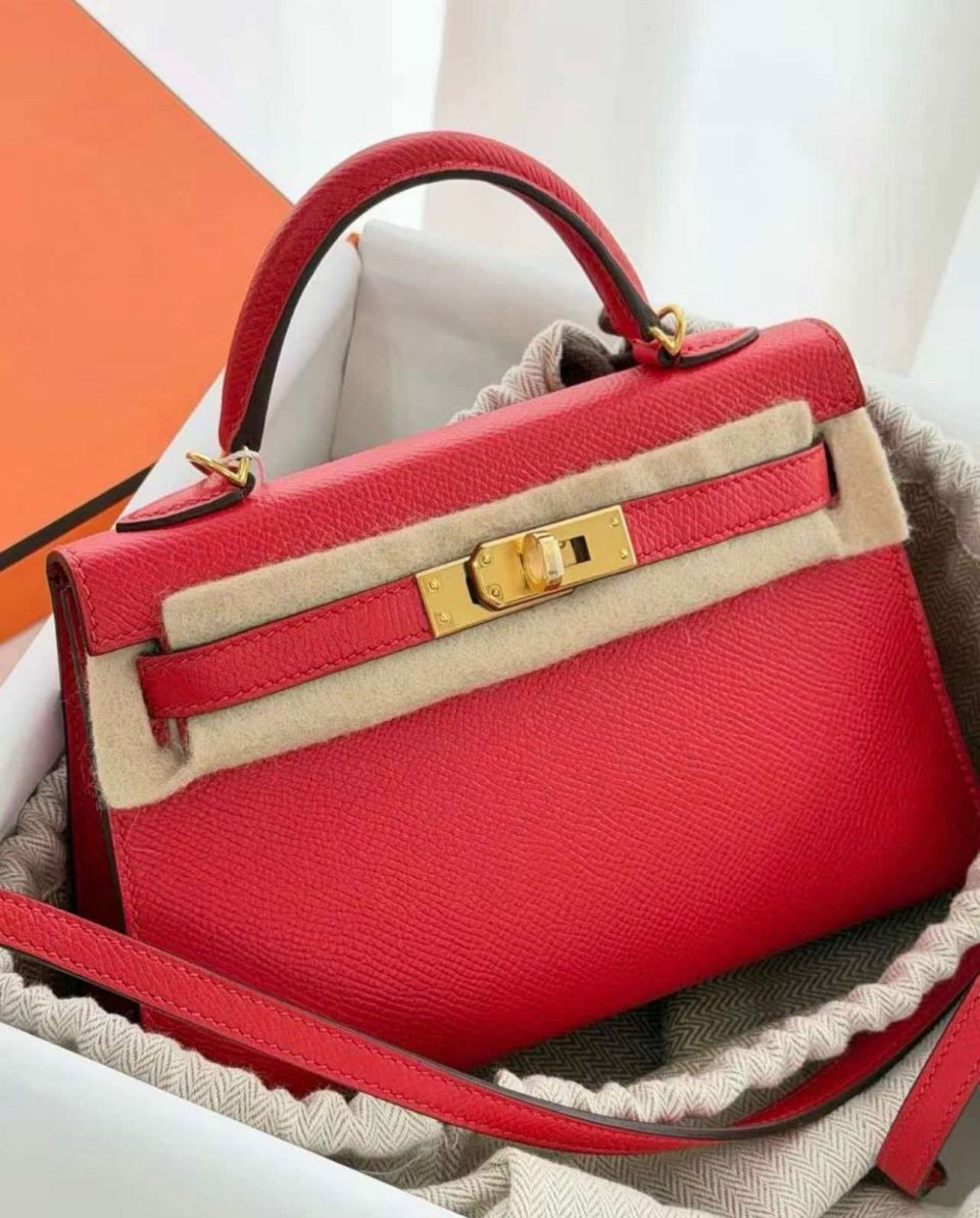 Kelly 20 Mini Rouge de Coeur Gold