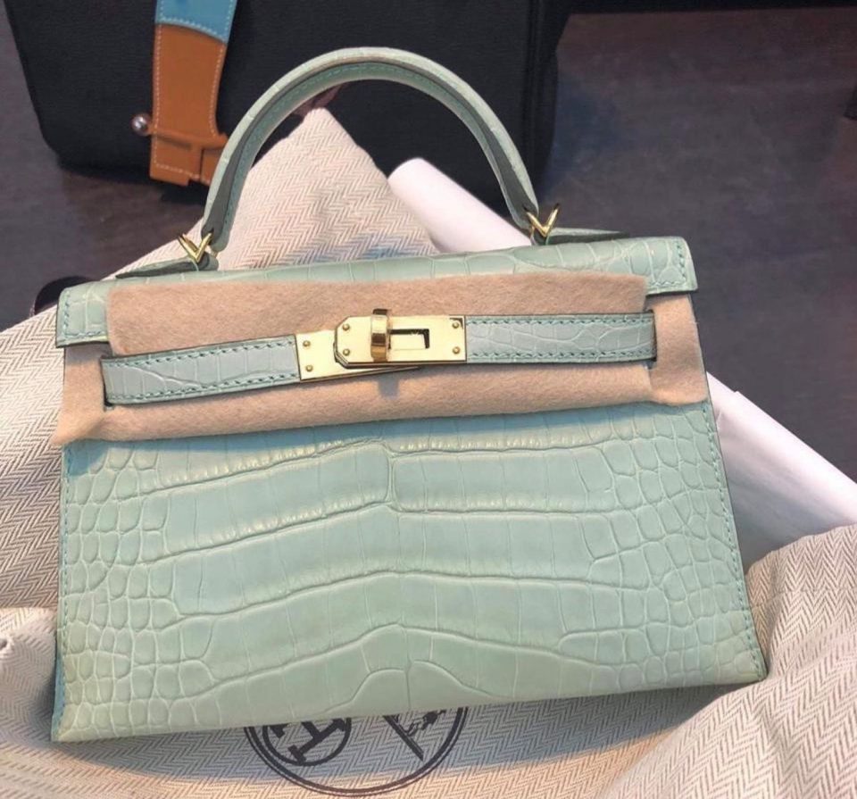 Kelly 20 Mini Vert Peppermint Palladium