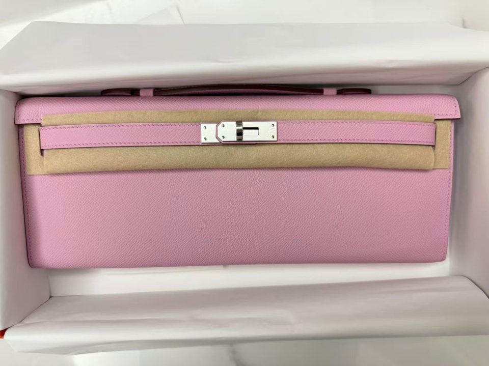 Kelly Cut Mauve Sylvestre Epsom Palladium