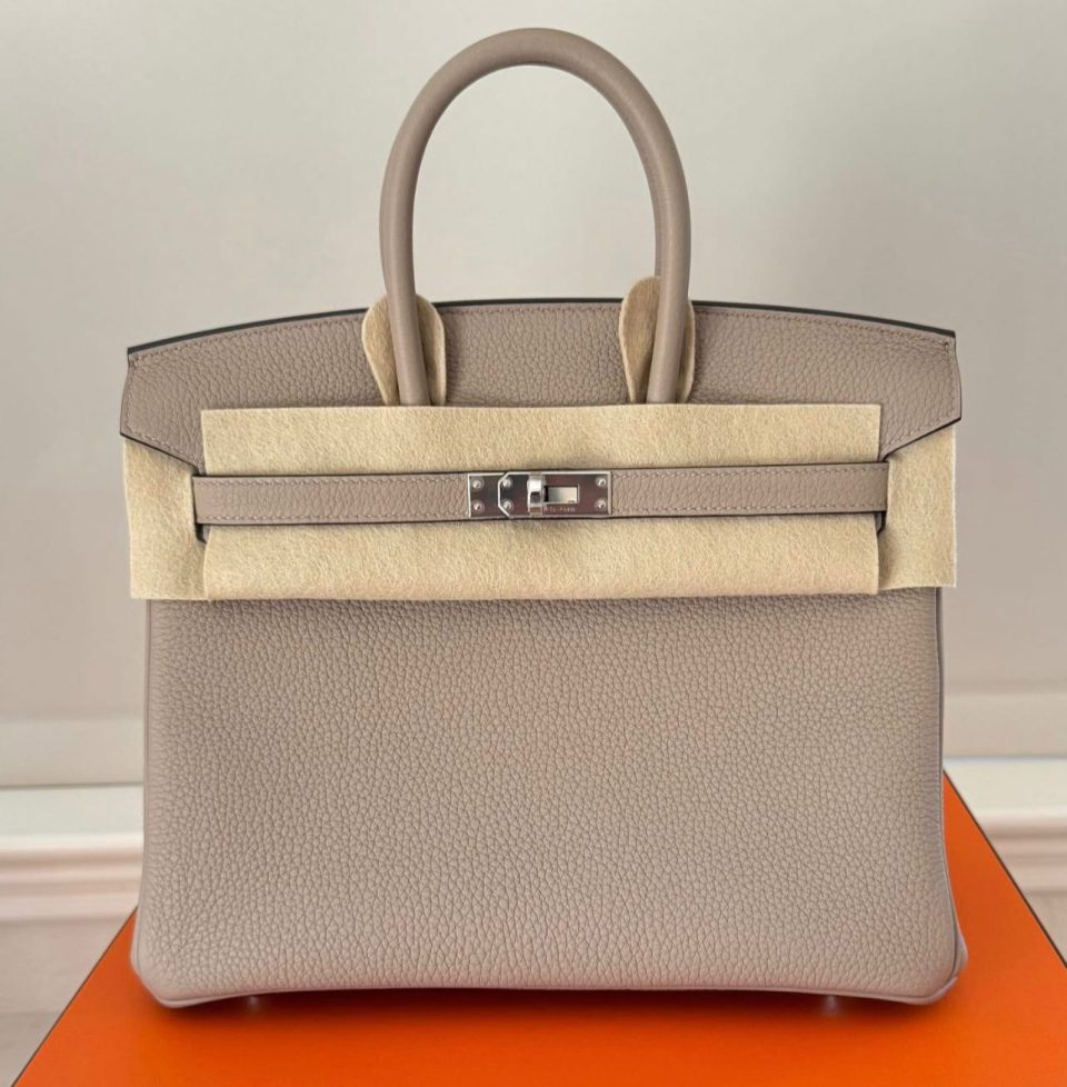 Birkin 25 Gris T Togo Palladium