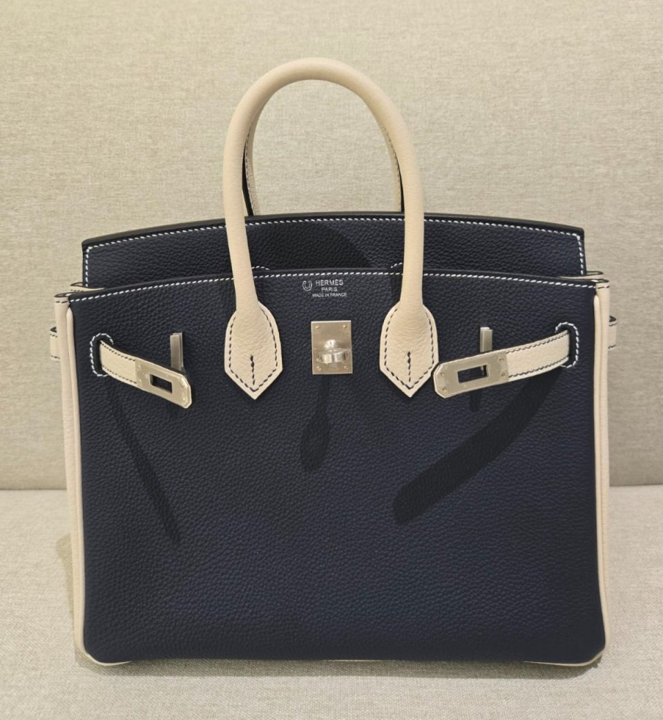 Birkin 25 HSS Panda Black Craie Togo Brushed Palladium