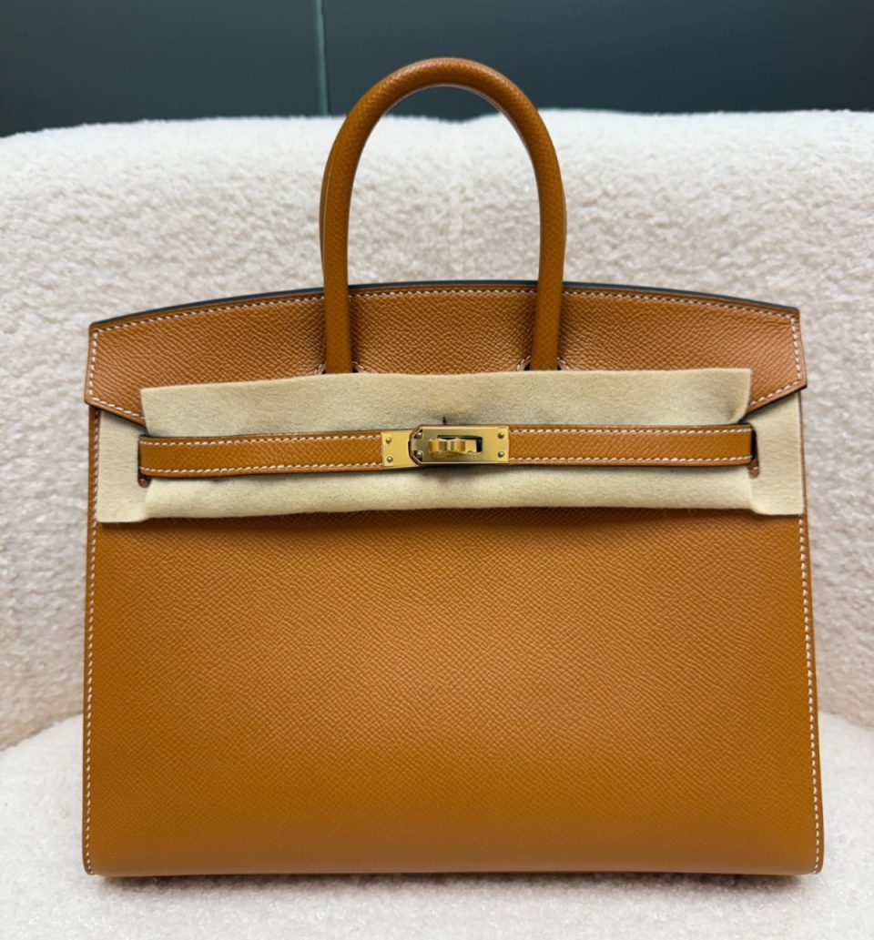 Birkin 25 Toffee Epsom Gold