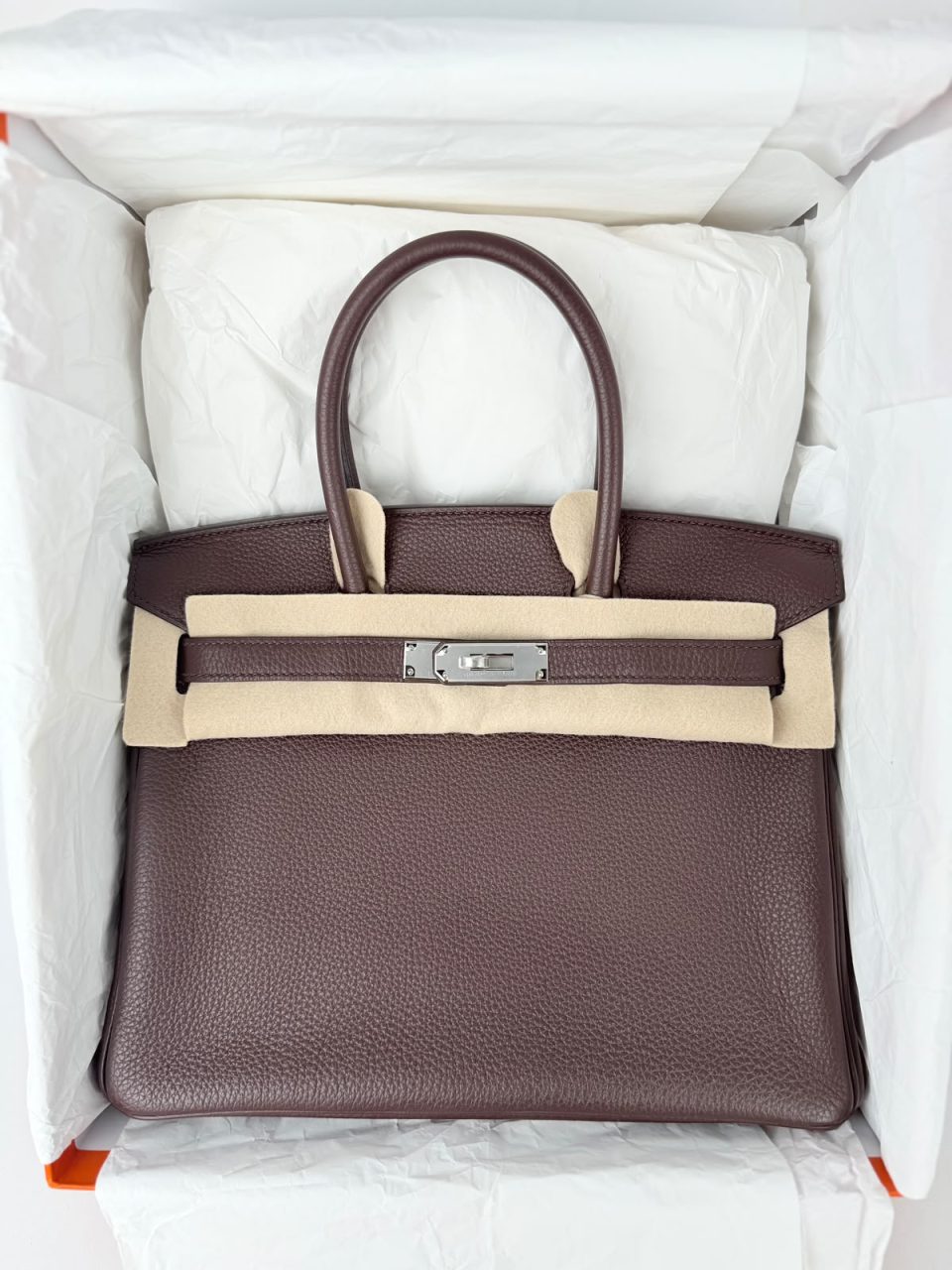 Birkin 30 Rouge Sellier Togo Palladium