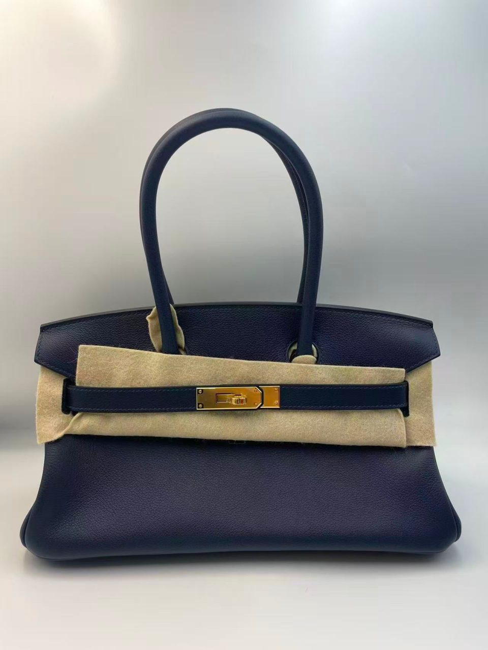 Birkin Shoulder 29 Blue Abyss Gold