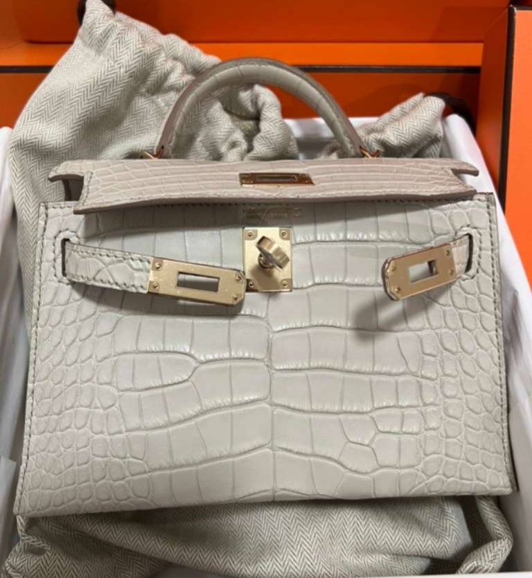 Kelly 20 Mini Beton Alligator Gold