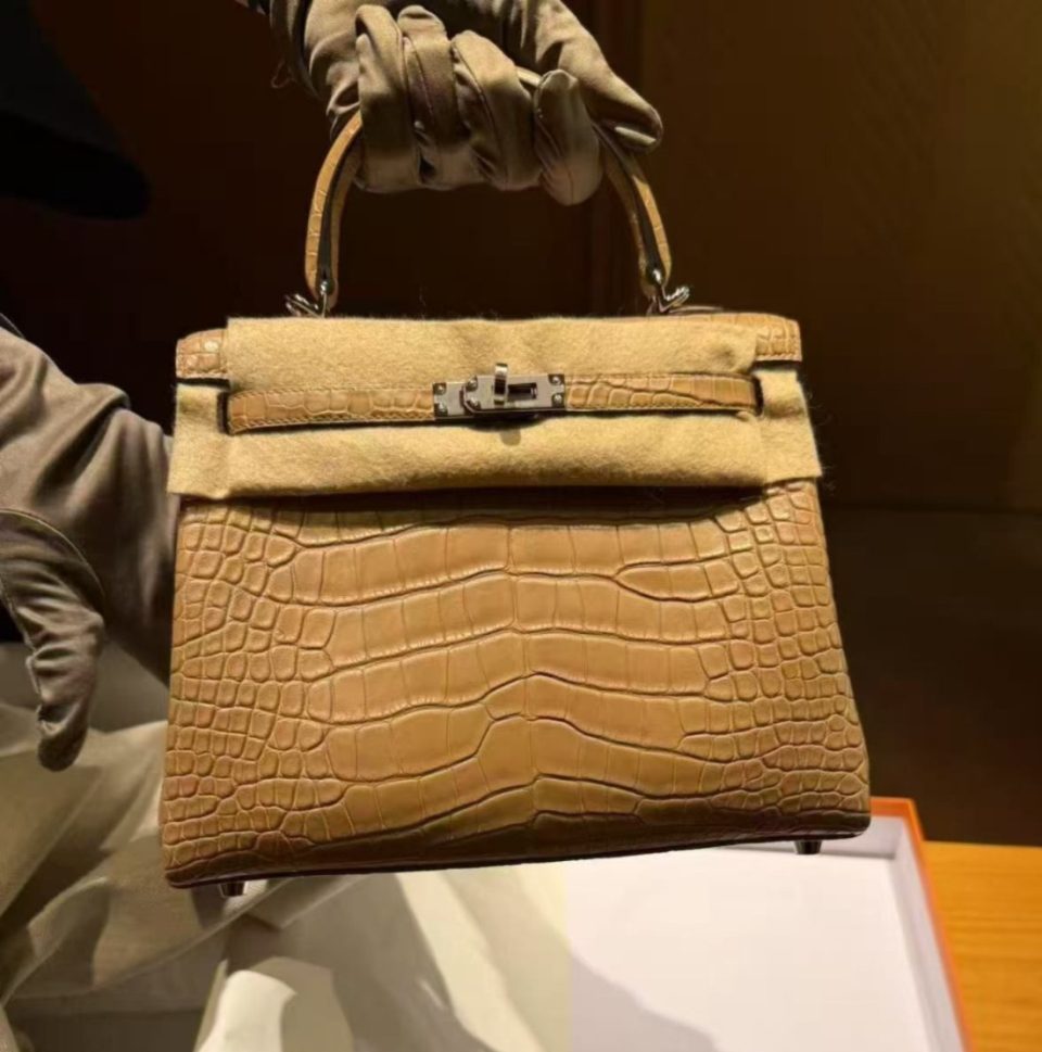 Kelly 25 Chai Alligator Palladium