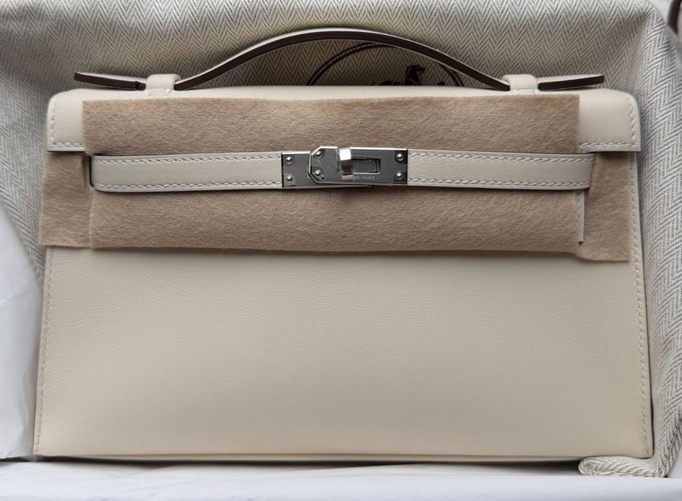 Kelly Pochette Nata Swift Palladium
