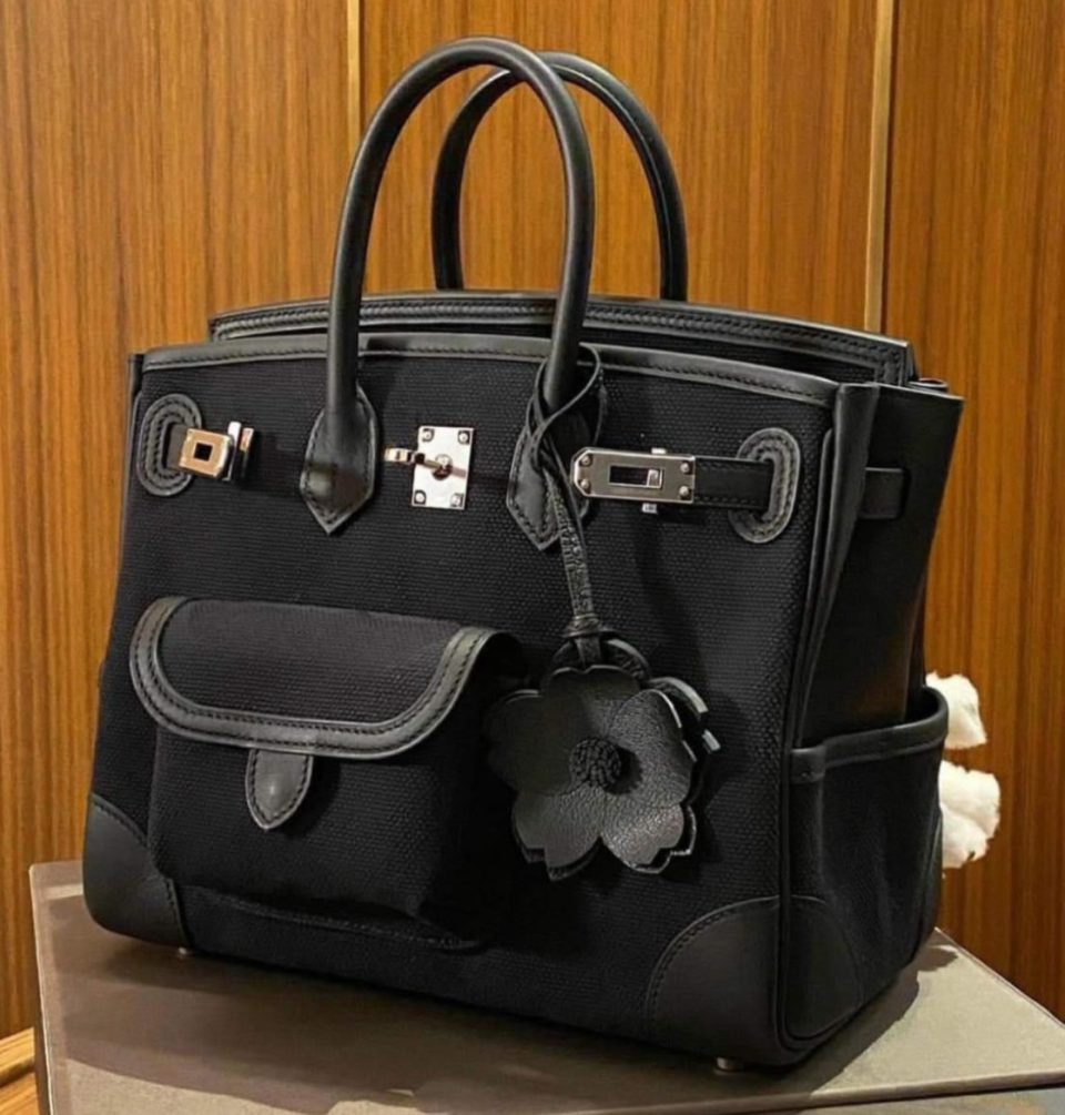 Birkin 25 Black Cargo Palladium
