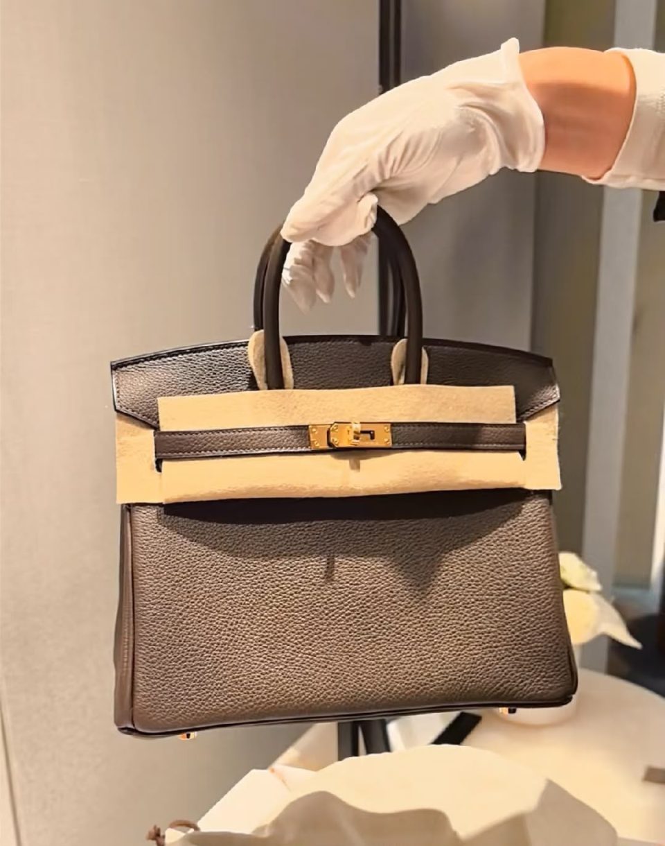Birkin 25 Ecorce Togo Gold