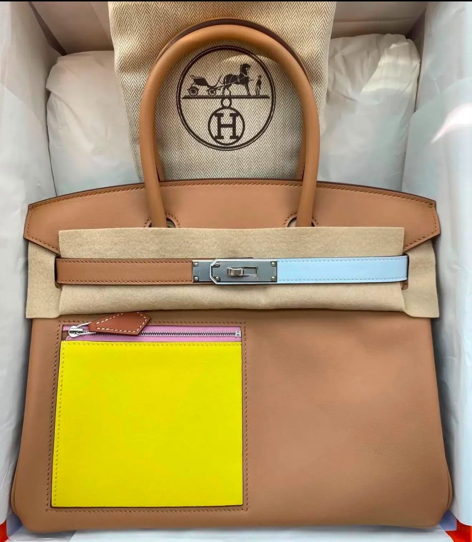 Birkin 30 Colormatic Chai Palladium