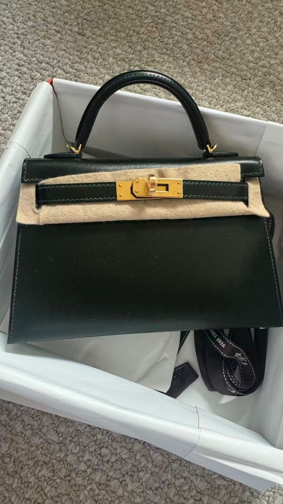Kelly 20 Mini HSS Vert Fonce Black Box Gold