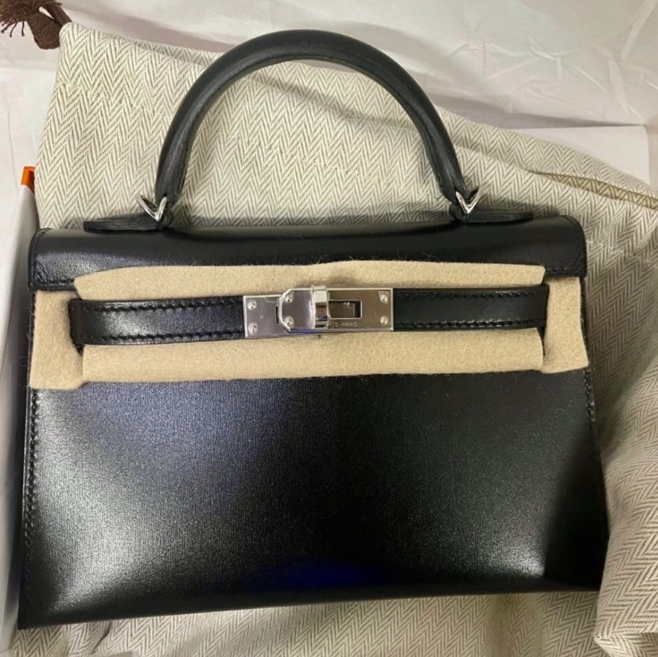 Kelly 20 Mini Black Box Palladium